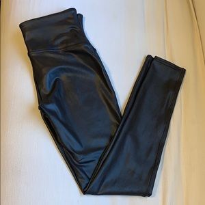 Spanx faux leather leggings L